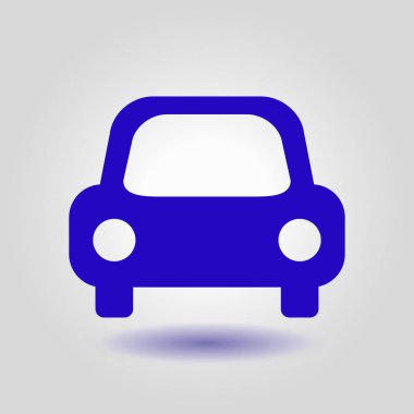 Taşıma simgesi. Araba işareti. Teslimat taşıma sembolü.