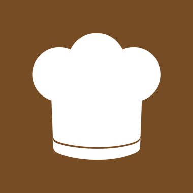 Chef şapka işareti simgesi. Şapka pişirme sembolü.