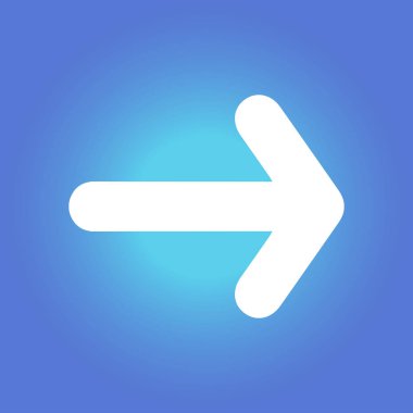 Ok simgesi. Kara navigasyonu için işaretçi yönünü.