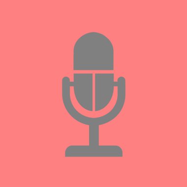 Hoparlör simgesi. Canlı müzik işareti. Düz tasarım stili. 