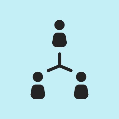 İletişim kavramı, vektör çizim basit simgesi