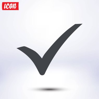 Basit işaretleme simgesi, vektör illüstrasyonu