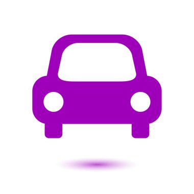 Taşıma simgesi. Araba işareti. Teslimat taşıma sembolü.