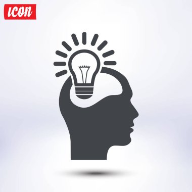 Yaratıcı fikirler ampul kavramı. Fikirler simgesi.