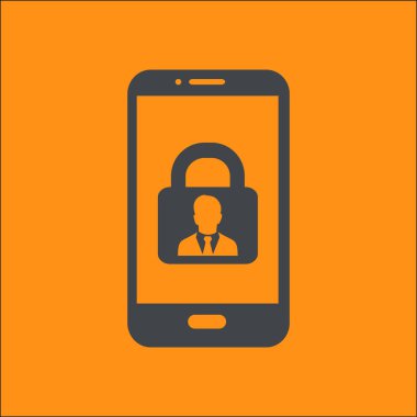 Internet güvenlik kavramı simgesi. Kimlik ve koruma simgesi.