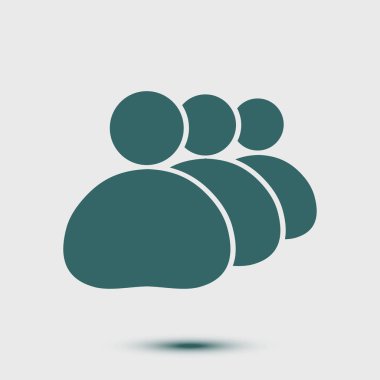 İnsanlar ya da sosyal işareti simgesi. İş en az sosyal gruplar.