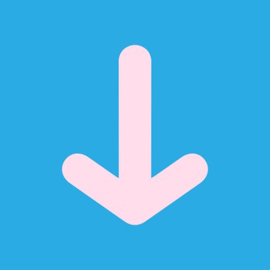 Ok simgesi. Kara navigasyonu için işaretçi yönünü.