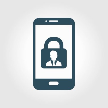 Internet güvenlik kavramı simgesi. Kimlik ve koruma simgesi.