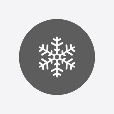 Kar tanesi simgesi. Yılbaşı Dekorasyonu. Tüm Noel ve yeni yıl kutlamak için.