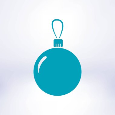 Noel topları simgesi. Yılbaşı Dekorasyonu. Tüm Noel ve yeni yıl kutlamak için.