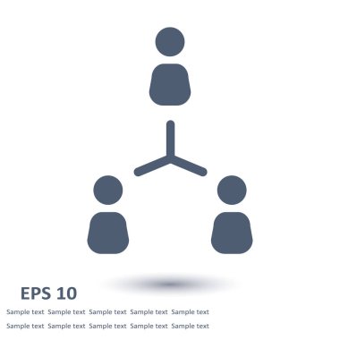 İletişim kavramı, vektör çizim basit simgesi