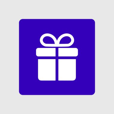 Hediye kutusu simgesi. Hediye - kişisel bir teklif. Hediye paketleri.