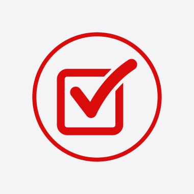 Evet işareti sembolü.