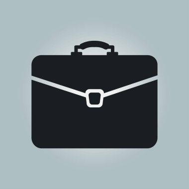 Evrak çantası ikonu, vektör illüstrasyonu. düz tasarım biçimi. 