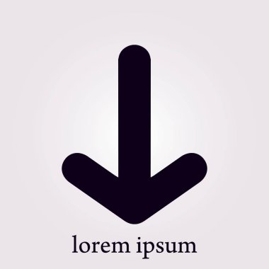 Ok simgesi. Kara navigasyonu için işaretçi yönünü.