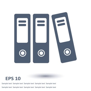 Evrak ve belgeler Office klasörler. Arşiv klasör simgesi. 