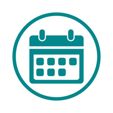 Vektör takvim simgesini. Önemli tarihler işareti. Düz tasarım stili.