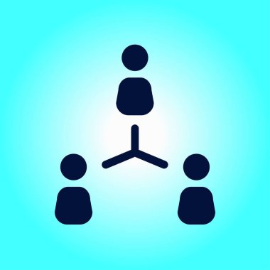 İletişim kavramı, vektör çizim basit simgesi