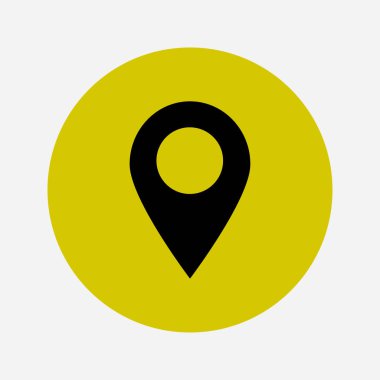 Basit gezinme simgesi, vektör illüstrasyonu