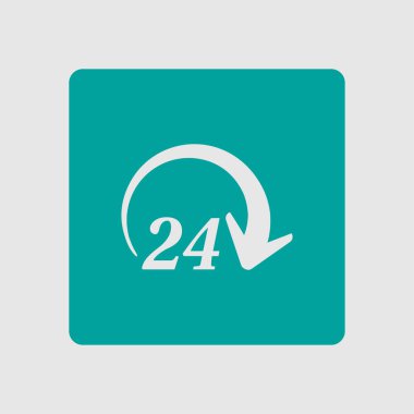 Saat saat etrafında bir gün simgesini açın. Rozet-saat çalışma süresi.