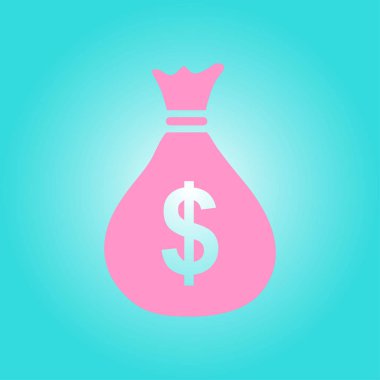 Doları Usd para birimi simgesi. Düz tasarım stili. 