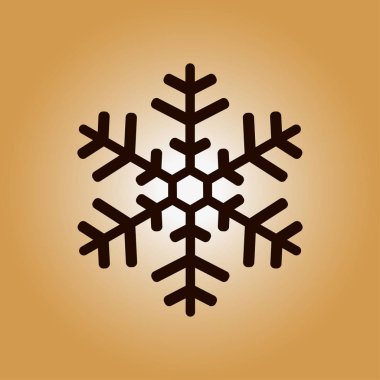 Kar tanesi simgesi. Yılbaşı Dekorasyonu. Tüm Noel ve yeni yıl kutlamak için.