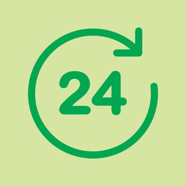 Saat saat etrafında bir gün simgesini açın..