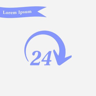 Saat saat etrafında bir gün simgesini açın. Rozet-saat çalışma süresi.