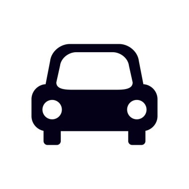 Taşıma simgesi. Araba işareti. Teslimat taşıma sembolü.