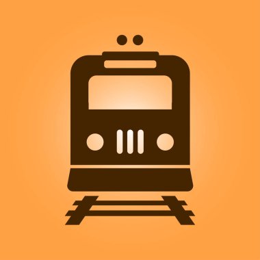 Tren simgesi. Metro sembolü. Tren istasyonu işareti.