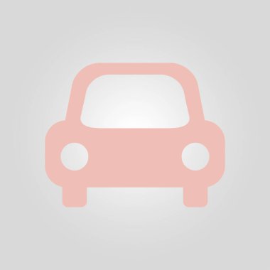 Taşıma simgesi. Araba işareti. Teslimat taşıma sembolü.