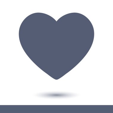 Sevgililer kalp simgesi. Aşk işareti. İçerik derecelendirme geliştirmek.