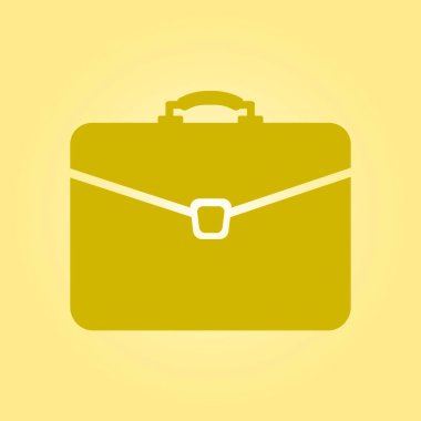 Evrak çantası ikonu, vektör illüstrasyonu. düz tasarım biçimi. 