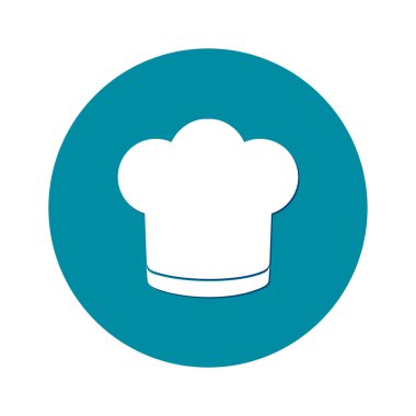 Chef şapka işareti simgesi. Şapka pişirme sembolü.