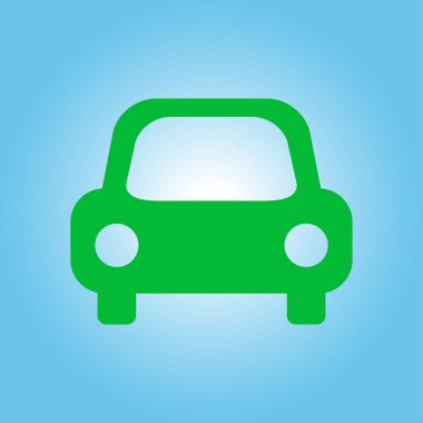 Taşıma simgesi. Araba işareti. Teslimat taşıma sembolü.