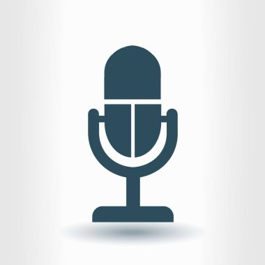 Hoparlör simgesi. Canlı müzik işareti. Düz tasarım stili. 