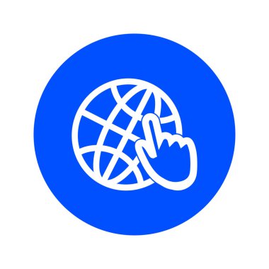 Küre simgesi. Düz tasarım stili dünya vektör simgeler.