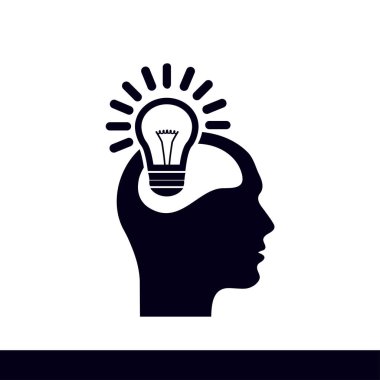 Yaratıcı fikirler ampul kavramı. Fikirler simgesi.