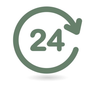 Saat saat etrafında bir gün simgesini açın..