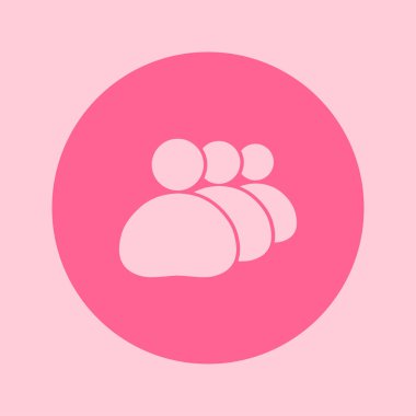 İnsanlar ya da sosyal işareti simgesi. İş en az sosyal gruplar.