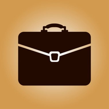 Evrak çantası ikonu, vektör illüstrasyonu. düz tasarım biçimi. 