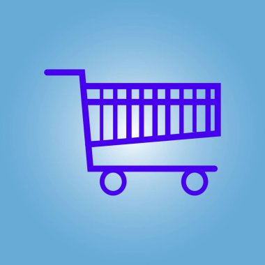 Grafik alışveriş düz simgesi. Bir ürünü Sepete Ekle.