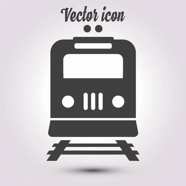 Zug Zug Metrosymbol Bahnhofsschild — Stockvektor