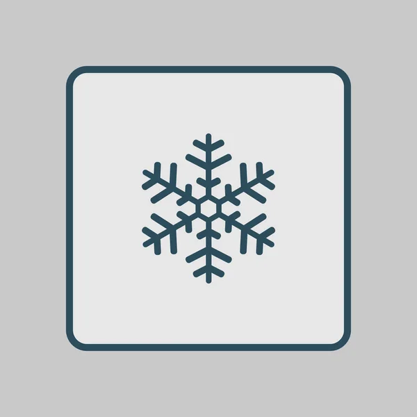 Schneeflockensymbol Neujahrsdekoration Alle Das Neue Jahr Und Weihnachten Feiern — Stockvektor
