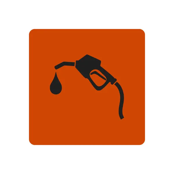 汽油泵喷嘴简单图标 矢量插图 — 图库矢量图片