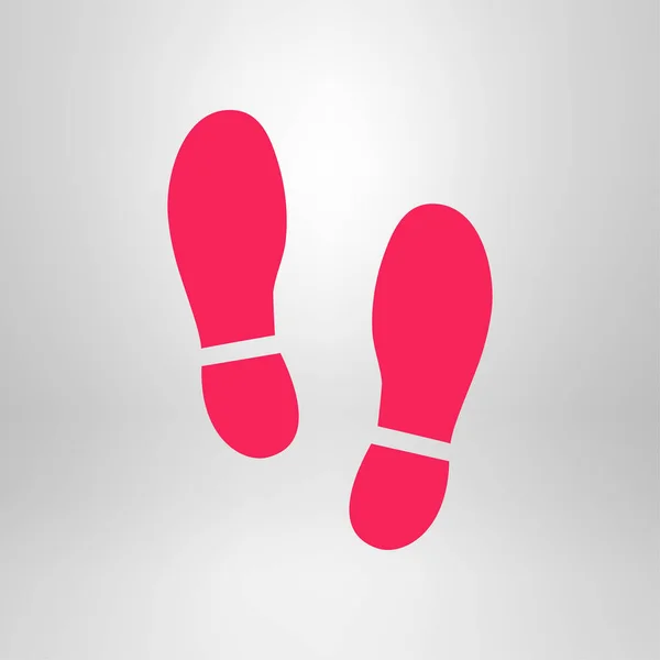 Impressum Sohlen Schuhe Symbol Flacher Designstil — Stockvektor