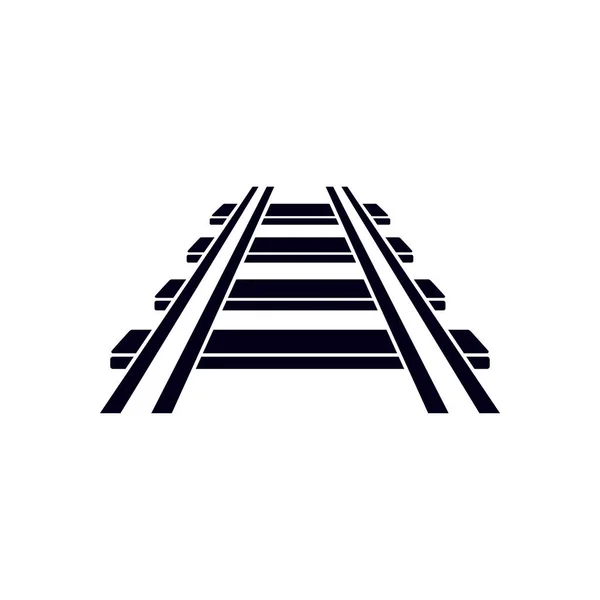 Εικονίδιο Του Σιδηροδρόμου Τρένο Σημάδι Πίστα Δρόμου Σύμβολο — Διανυσματικό Αρχείο