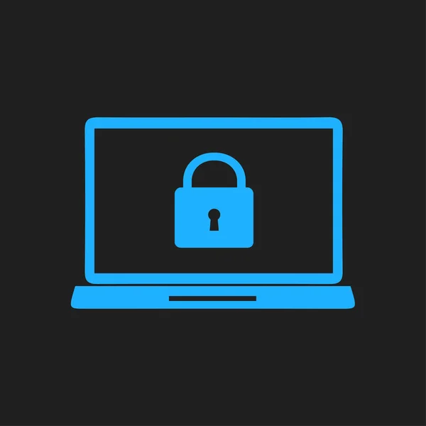 Internet Security Concept Pictogram Identificatie Bescherming Symbool — Stockvector