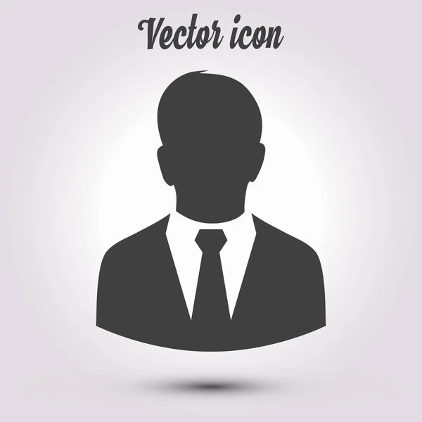 Ikonu Uživatele Muže Obleku Plochý Design Styl — Stockový vektor