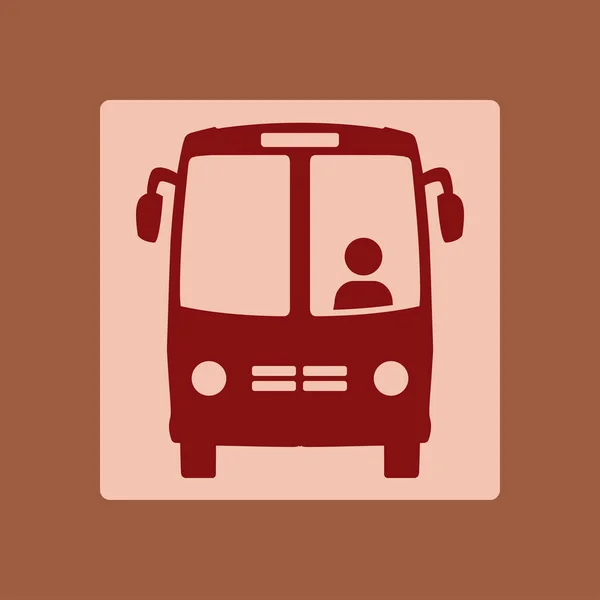 Ikona Autobus Schoolbus Symbol Ruch Turystyczny Międzynarodowych Komfortowe Pojazdy — Wektor stockowy